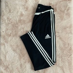 Adidas black tracksuit pants